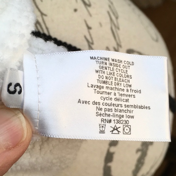 Pam & Gela, Strappy One Shoulder Short Sleeve Sweatshirt Top. White. Small - Picture 8 of 11